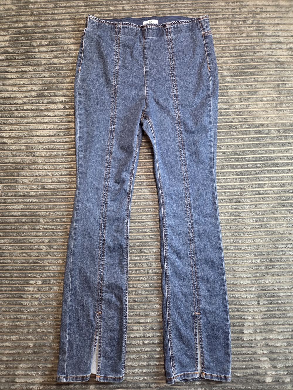 bp Dark Blue Flare Jeans with Front Seams